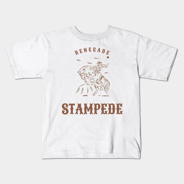 Renegade Stampede Kids T-Shirt by Canada Tees